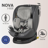 Scaun auto iSize 40-150 cm Coccolle Nova Moonlit grey