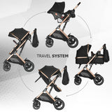 Carucior ultracompact 3in1 Coccolle Ravello Diamond black