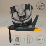 Scaun auto iSize 40-150 cm Coccolle Mago Jet black