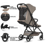 Carucior sport cu pliere automata Coccolle Sierra Taupe brown