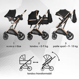 Carucior ultracompact 3in1 Coccolle Ravello Diamond black