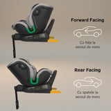 Scaun auto iSize 40-150 cm Coccolle Mago Jet black