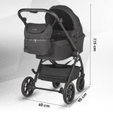 Carucior modular 2in1 Coccolle Serry Jet black