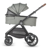Sistem modular 4in1 Coccolle Aspen Moss Green cu Scoica auto iSize Coccolle Knox Black si Baza isofix iSize Coccolle Knox
