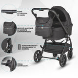 Carucior modular 2in1 Coccolle Serry Jet black+ Scoica auto iSize Coccolle Knox Black