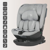Scaun auto rotativ iSize Coccolle Velsa Neutral grey