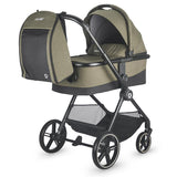 Carucior modular 3in1 Coccolle Lissia Moss green +Scoica auto iSize Coccolle Knox Black