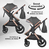 Carucior transformabil 3in1 Coccolle Melora Diamond black