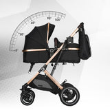 Carucior ultracompact 3in1 Coccolle Ravello Diamond black
