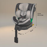 Scaun auto iSize 40-150 cm Coccolle Mago Jet black