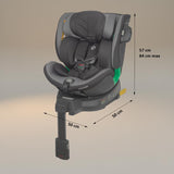 Scaun auto iSize 40-150 cm Coccolle Mago Neutral grey