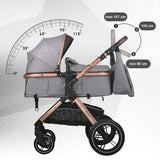 Carucior transformabil 3in1 Coccolle Melora Moonlit grey
