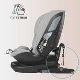 Scaun auto rotativ iSize Coccolle Velsa Neutral grey
