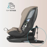 Scaun auto rotativ iSize Coccolle Velsa Taupe brown