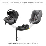 SCOICA AUTO KINDERKRAFT I-LITE CU BAZA ISOFIX ENDURA SAFE FX, GRAY