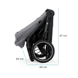 CARUCIOR KINDERKRAFT NEA, 2 IN 1, PLATINUM GREY