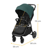 CARUCIOR SPORT KINDERKRAFT ROUTE, EMERALD GREEN