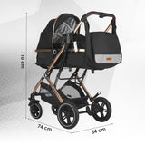Carucior ultracompact 3in1 Coccolle Ravello Diamond black