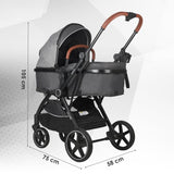 Carucior transformabil 3in1 Coccolle Amani Anthracite