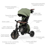 Tricicleta ultrapliabila Qplay Comfo Max Verde