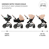 CARUCIOR MULTIFUNCTIONAL KINDERKRAFT MOOV 2 EVA 4IN1 SAND BEIGE