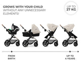 CARUCIOR MULTIFUNCTIONAL KINDERKRAFT MOOV 2 EVA 4IN1 MOON GREY