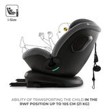 SCAUN AUTO KINDERKRAFT XPEDITION 3 I-SIZE 40-150 CM, GREY