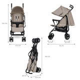 CARUCIOR SPORT KINDERKRAFT TIK, TIP UMBRELA,  STONE BEIGE