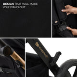 CARUCIOR MULTIFUNCTIONAL KINDERKRAFT MOOV 2 AIR 4IN1 PURE BLACK