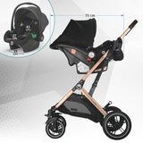 Carucior ultracompact 3in1 Coccolle Ravello Diamond black