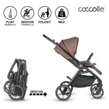 Carucior modular 2in1 Coccolle Serry Light taupe+ Scoica auto iSize Coccolle Knox Black