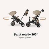 Tricicleta ultrapliabila Qplay Comfo Max Bej inchis