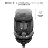 SCAUN AUTO KINDERKRAFT XRIDER 2 I-SIZE 40-150 CM GREY