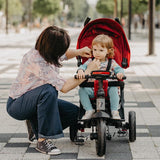 Tricicleta multifunctionala Coccolle Pianti Ruby Red