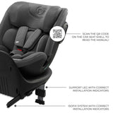 SCAUN AUTO KINDERKRAFT XRIDER 2 I-SIZE 40-150 CM GREY