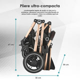 Carucior ultracompact 3in1 Coccolle Ravello Diamond black