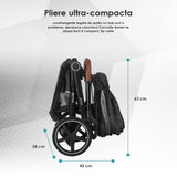 Carucior transformabil 3in1 Coccolle Amani Anthracite