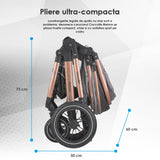 Carucior transformabil 3in1 Coccolle Melora Moonlit grey