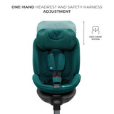 SCAUN AUTO KINDERKRAFT XRIDER 2 I-SIZE 40-150 CM GREEN