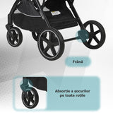 Carucior transformabil 3in1 Coccolle Amani Anthracite