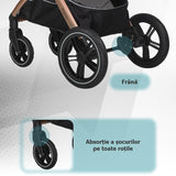 Carucior transformabil 3in1 Coccolle Melora Diamond black