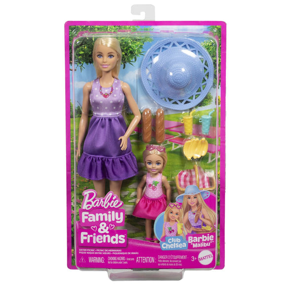 BARBIE FAMILY AND FRIENDS SET PAPUSA BARBIE SI PAPUSA CHELSEA