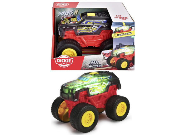 DICKIE MASINA DE TEREN BASS RIPPER CU LUMINI SI SUNETE 17CM