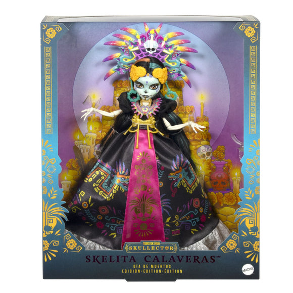 MONSTER HIGH SKULLECTOR PAPUSA SKELITA CALAVERAS EDITIA DIA DE MUERTOS