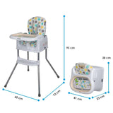 Scaun de luat masa multifunctional Coccolle Ziti Beige Dots