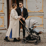 Carucior modular 3in1 Coccolle Saliara Cabernet+ Scoica auto iSize Coccolle Knox Black