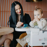 Scaun de luat masa multifunctional Coccolle Ziti Beige Dots