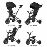 Tricicleta ultrapliabila Qplay Nova Niello Negru