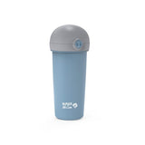 Sticla de plastic cu pai Nava 380ml albastru