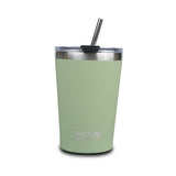 Cana termoizolanta cu pai Nava 450ml verde